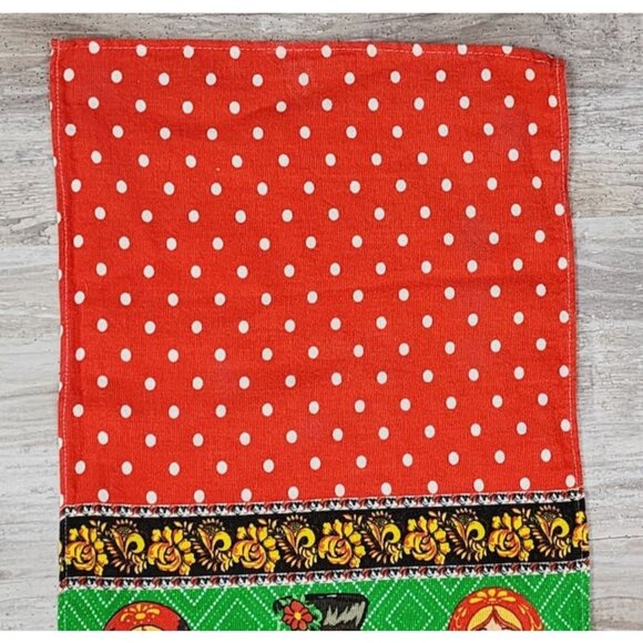 Tea Towel Matryoshka Stacking Doll 100% Cotton Waffle Weave Multicolor 30"x13.5" - Picture 5 of 6